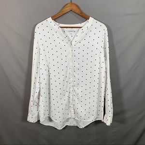 Croft & Barrow Polka Dot Blouse